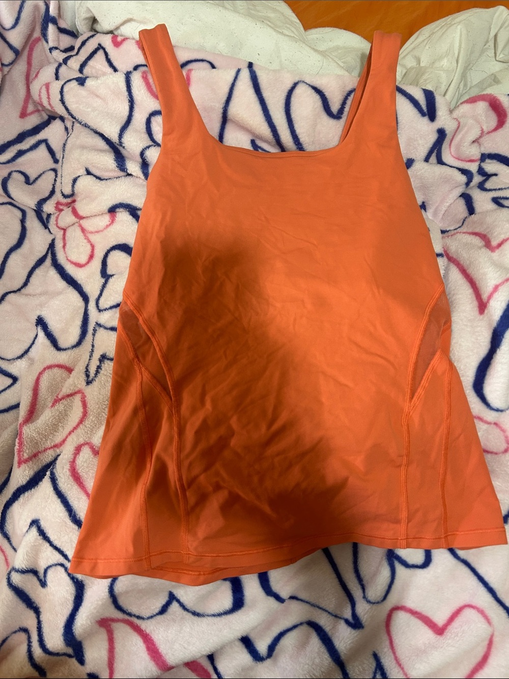 lululemon athletica Orange Scoop Neck Tank